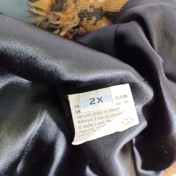 Monterey, Leopard Faux Fur Coat Size 2X, Brown/Black/Cream - Picture 16 of 16
